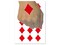 Card Suit Diamonds Temporary Tattoo Water Resistant Fake Body Art Set Collection (1 Sheet)